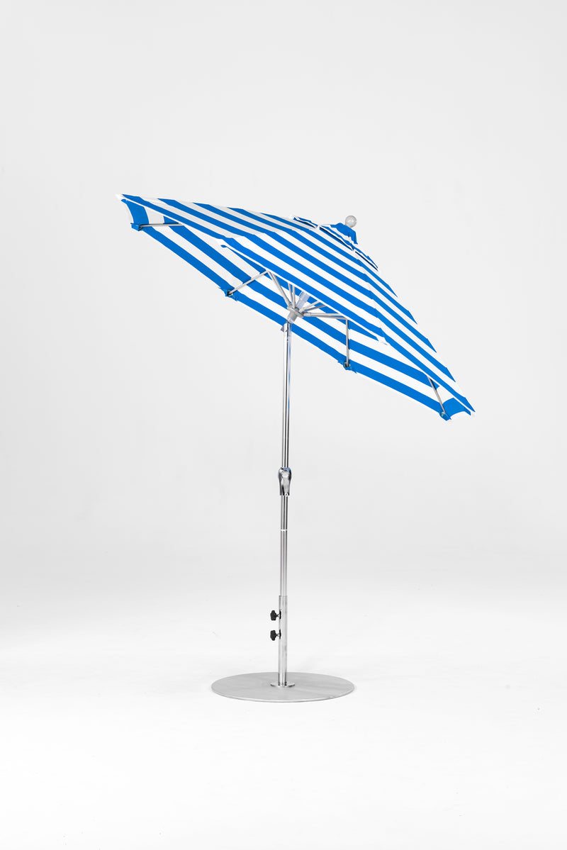 7.5 Ft Octagonal Frankford Patio Umbrella | Crank Auto-Tilt Mechanism copy-of-7-5-ft-octagonal-frankford-patio-umbrella-crank-auto-tilt-mechanism Frankford Umbrellas Frankford 23-SRPlatinum-BlueStripe_0fb0de23-1f1b-4355-9e4f-ea3d49487cdd.jpg