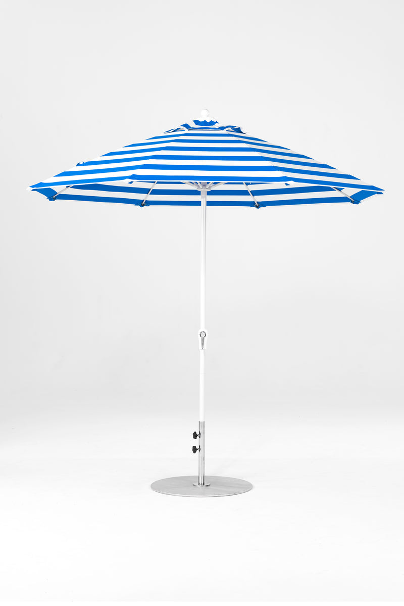 9 Ft Octagonal Frankford Patio Umbrella | Crank Lift Mechanism copy-of-9-ft-octagonal-frankford-patio-umbrella-crank-lift-matte-silver-frame-1 Frankford Umbrellas Frankford 23-WHAlpineWhite-BlueStripe_e4f80e62-55c4-4d70-ae62-bf804a149d2e.jpg