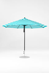 11 Ft Octagonal Frankford Patio Umbrella | Pulley Lift Mechanism copy-of-11-ft-octagonal-frankford-patio-umbrella-pulley-lift-matte-silver-frame Frankford Umbrellas Frankford 24-BKOnyx-TurquoiseStripe_3e354c7f-26f1-4007-9846-f25065879eb5.jpg