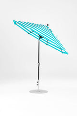 9 Ft Octagonal Frankford Patio Umbrella | Crank Auto-Tilt Mechanism copy-of-9-ft-octagonal-frankford-patio-umbrella-crank-auto-tilt-matte-silver-frame Frankford Umbrellas Frankford 24-BKOnyx-TurquoiseStripe_4bc0eab3-2f09-49cf-9dcd-716c8aa4fda8.jpg