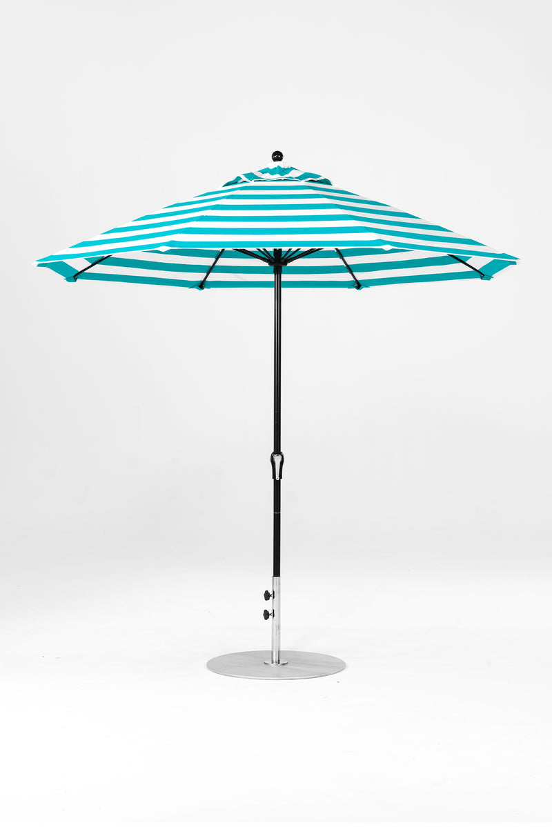 9 Ft Octagonal Frankford Patio Umbrella | Crank Lift Mechanism copy-of-9-ft-octagonal-frankford-patio-umbrella-crank-lift-matte-silver-frame-1 Frankford Umbrellas Frankford 24-BKOnyx-TurquoiseStripe_a6846b05-d543-45d0-9b05-04966cfd4ed3.jpg