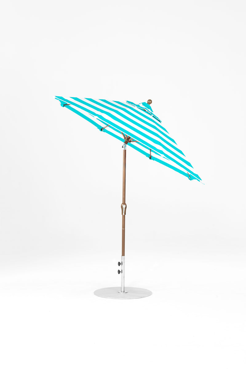 7.5 Ft Octagonal Frankford Patio Umbrella | Crank Auto-Tilt Mechanism copy-of-7-5-ft-octagonal-frankford-patio-umbrella-crank-auto-tilt-mechanism Frankford Umbrellas Frankford 24-BZDesertBronze-TurquoiseStripe_af5c6185-a978-4a67-8347-a4fc87d8c9d0.jpg