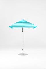 11 Ft Octagonal Frankford Patio Umbrella | Crank Lift Mechanism copy-of-11-ft-octagonal-frankford-patio-umbrella-crank-lift-matte-silver-frame Frankford Umbrellas Frankford 24-SRPlatinum-TurquoiseStripe_be574d26-dbde-4f18-8e33-40a185f882a1.jpg