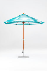 9 Ft Octagonal Frankford Patio Umbrella | Crank Lift Mechanism copy-of-9-ft-octagonal-frankford-patio-umbrella-crank-lift-matte-silver-frame-1 Frankford Umbrellas Frankford 24-WGGoldenOak-TurquoiseStripe_1825ac8f-f9c3-4eb8-ad93-e7708f463975.jpg