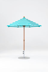 7.5 Ft Octagonal Frankford Patio Umbrella | Crank Lift Mechanism 7-5-ft-octagonal-frankford-patio-umbrella-crank-lift-mechanism Frankford Umbrellas Frankford 24-WGGoldenOak-TurquoiseStripe_d22e8e7c-1e1e-415f-bcc2-8f50dbd59eb2.jpg