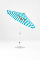 9 Ft Octagonal Frankford Patio Umbrella | Crank Auto-Tilt Mechanism copy-of-9-ft-octagonal-frankford-patio-umbrella-crank-auto-tilt-matte-silver-frame Frankford Umbrellas Frankford 24-WGGoldenOak-TurquoiseStripe_e0a84e35-8b13-4b63-b1e8-9aab828972d8.jpg