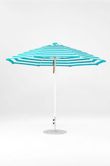 11 Ft Octagonal Frankford Patio Umbrella | Pulley Lift Mechanism copy-of-11-ft-octagonal-frankford-patio-umbrella-pulley-lift-matte-silver-frame Frankford Umbrellas Frankford 24-WHAlpineWhite-TurquiseStripe_365075a0-2f75-446f-882d-0ba4bae2272f.jpg