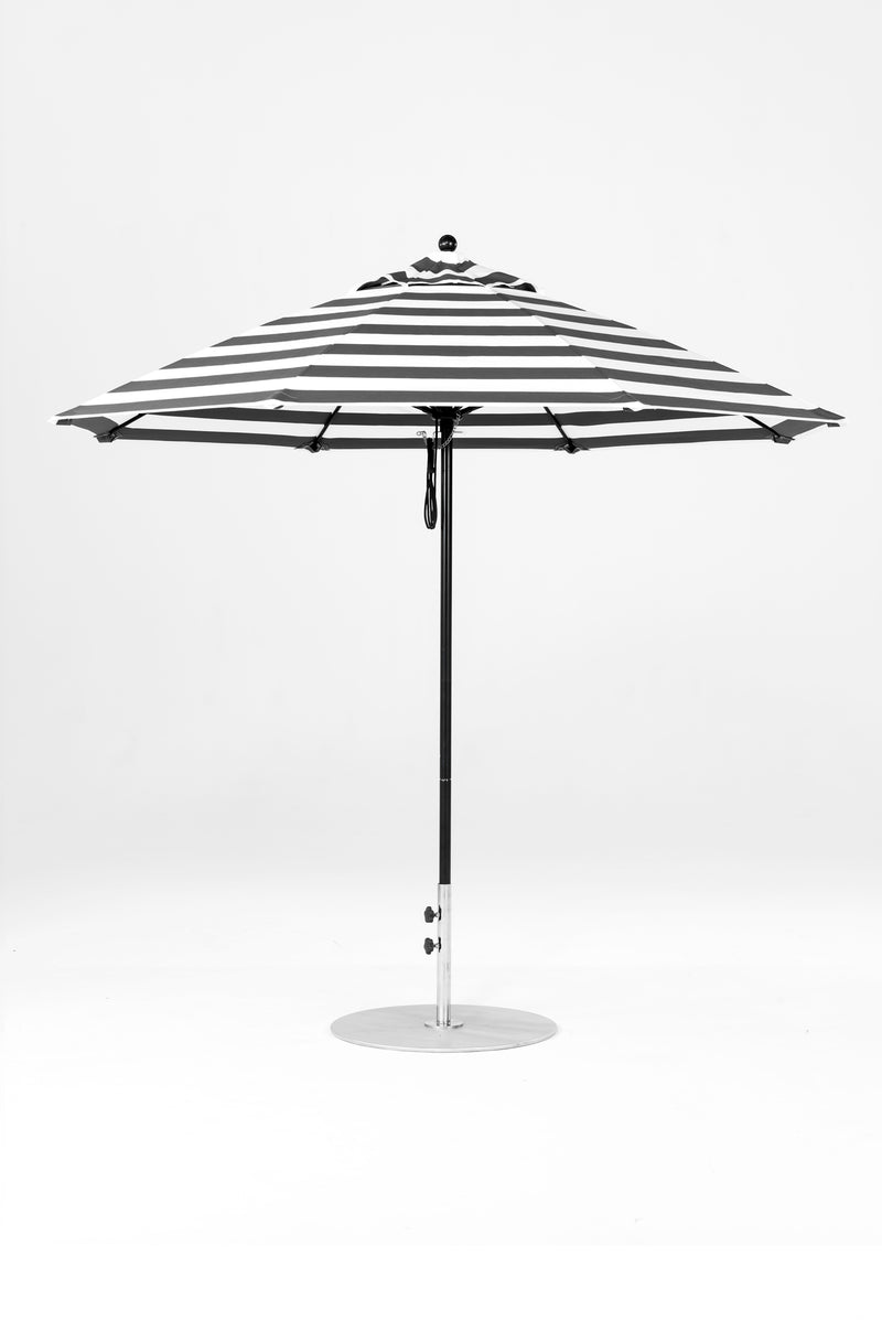 9 Ft Octagonal Frankford Patio Umbrella | Pulley Lift Mechanism 9-ft-octagonal-frankford-patio-umbrella-pulley-lift-mechanism Frankford Umbrellas Frankford 25-BKOnyx-BlackStripe_638637ac-a290-493c-9cde-689e11a6dd92.jpg