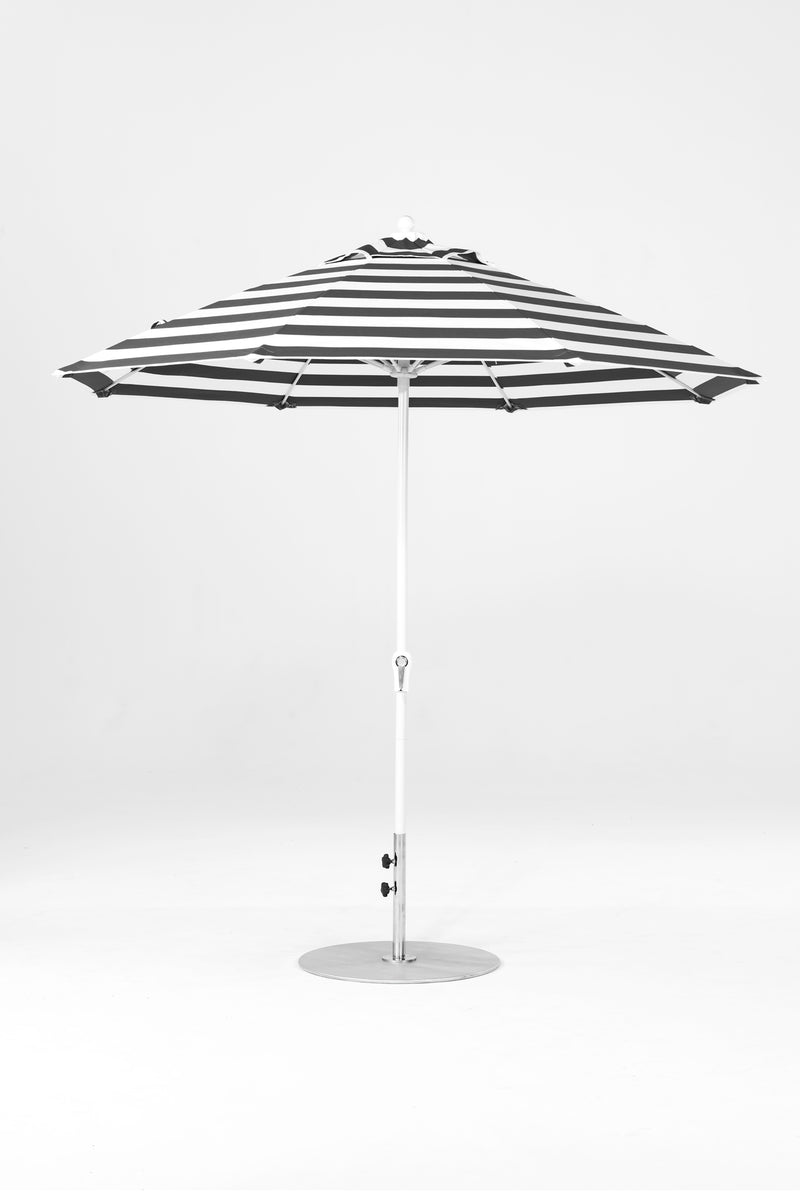9 Ft Octagonal Frankford Patio Umbrella | Crank Lift Mechanism copy-of-9-ft-octagonal-frankford-patio-umbrella-crank-lift-matte-silver-frame-1 Frankford Umbrellas Frankford 25-WHAlpineWhite-BlackStripe_b7832595-2dfe-4adc-a927-0cebe3cee55e.jpg
