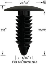 Durable Multi-Gauge Deluxe Rivet-BLACK- Item #30-511B  | Qty 100