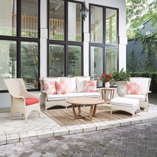 Lloyd Flanders Mandalay Collection, displaying sophisticated woven patio furniture for a luxurious outdoor experience