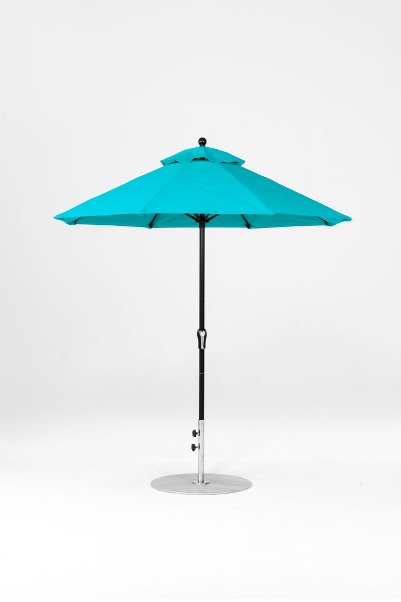 7.5 Ft Octagonal Frankford Patio Umbrella | Crank Lift Mechanism 7-5-ft-octagonal-frankford-patio-umbrella-crank-lift-mechanism Frankford Umbrellas Frankford 4-BKOnyx-Turquoise_2110b037-4302-4514-905b-c46fb0455e2d.jpg
