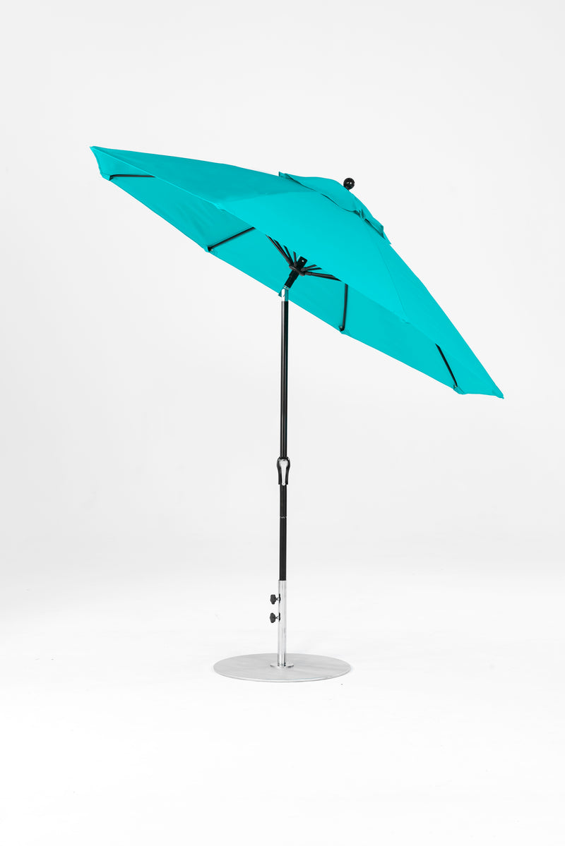 9 Ft Octagonal Frankford Patio Umbrella | Crank Auto-Tilt Mechanism copy-of-9-ft-octagonal-frankford-patio-umbrella-crank-auto-tilt-matte-silver-frame Frankford Umbrellas Frankford 4-BKOnyx-Turquoise_5a9db818-a4c7-40cc-ad56-566921f1c13b.jpg