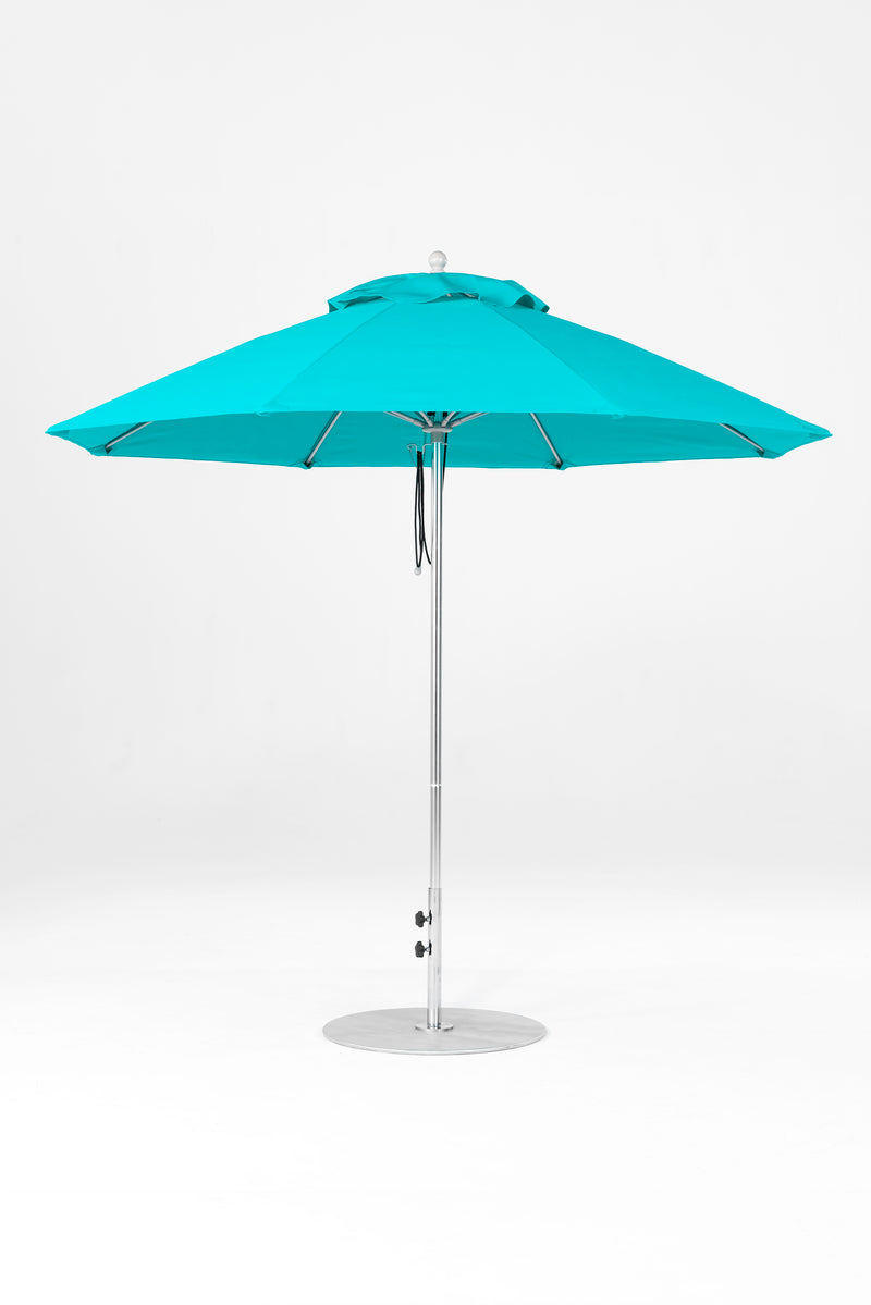 9 Ft Octagonal Frankford Patio Umbrella | Pulley Lift Mechanism 9-ft-octagonal-frankford-patio-umbrella-pulley-lift-mechanism Frankford Umbrellas Frankford 4-SRPlatinum-Turquoise_5ad11ab8-9f80-4e41-a414-c5fcbc267ce0.jpg