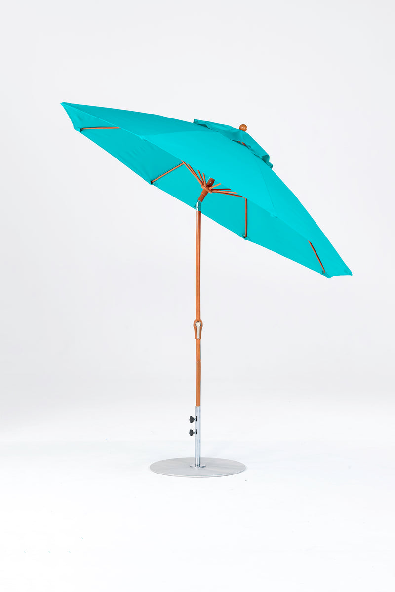 9 Ft Octagonal Frankford Patio Umbrella | Crank Auto-Tilt Mechanism copy-of-9-ft-octagonal-frankford-patio-umbrella-crank-auto-tilt-matte-silver-frame Frankford Umbrellas Frankford 4-WGGoldenOak-Turquoise_35e1fe5e-528b-47f0-b4c5-157ce204c26f.jpg