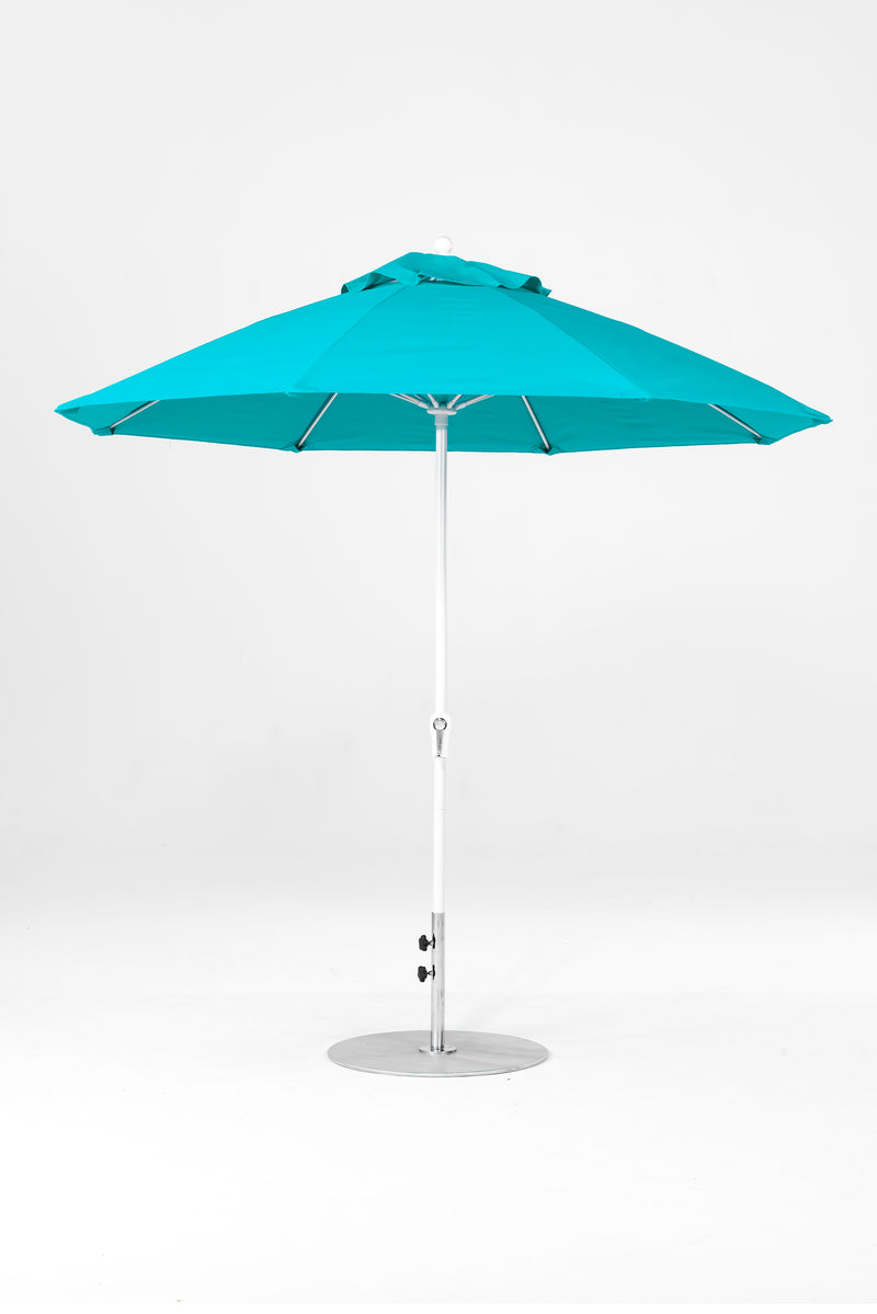 9 Ft Octagonal Frankford Patio Umbrella | Crank Lift Mechanism copy-of-9-ft-octagonal-frankford-patio-umbrella-crank-lift-matte-silver-frame-1 Frankford Umbrellas Frankford 4-WHAlpineWhite-Turquoise_82241d00-fd3f-4e20-8d89-b14d8fe2b514.jpg
