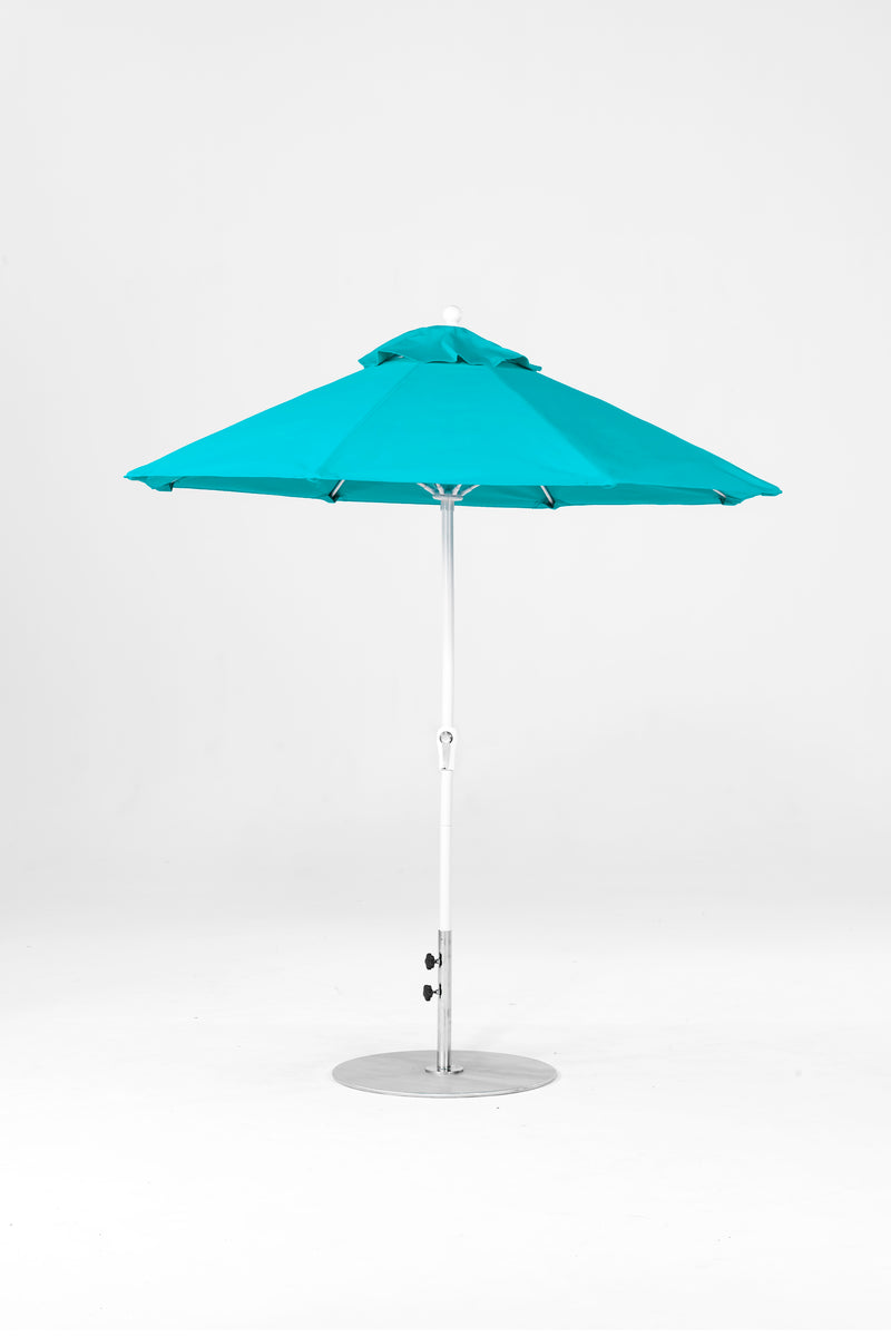 7.5 Ft Octagonal Frankford Patio Umbrella | Crank Lift Mechanism 7-5-ft-octagonal-frankford-patio-umbrella-crank-lift-mechanism Frankford Umbrellas Frankford 4-WHAlpineWhite-Turquoise_99ba6831-8e32-4600-959b-ab253cc7993d.jpg