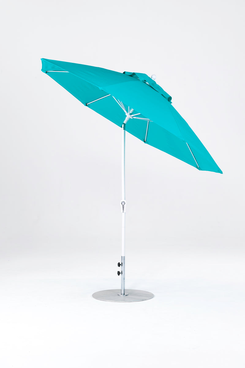 9 Ft Octagonal Frankford Patio Umbrella | Crank Auto-Tilt Mechanism copy-of-9-ft-octagonal-frankford-patio-umbrella-crank-auto-tilt-matte-silver-frame Frankford Umbrellas Frankford 4-WHAlpineWhite-Turquoise_db2ea4a7-60e6-4097-baf0-12d11bd9a972.jpg