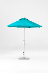 7.5 Ft Octagonal Frankford Patio Umbrella | Crank Lift Mechanism 7-5-ft-octagonal-frankford-patio-umbrella-crank-lift-mechanism Frankford Umbrellas Frankford 4.MSBrushedSilver-Turquoise_99657c70-4bef-48e3-853b-dea83af14b0f.jpg