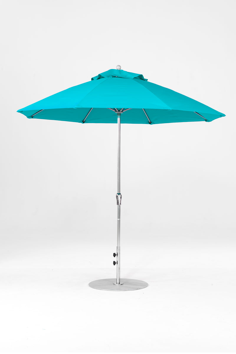 9 Ft Octagonal Frankford Patio Umbrella | Crank Lift Mechanism copy-of-9-ft-octagonal-frankford-patio-umbrella-crank-lift-matte-silver-frame-1 Frankford Umbrellas Frankford 4.MSBrushedSilver-Turquoise_eb76e1e7-1209-4dbf-87c0-7b9eea2b5452.jpg