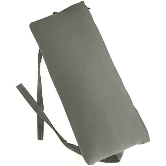Sunbrella Headrest Pillow, Lumbar Pillow for Patio Furniture, Outdoor`Pillow for Loungers and Pool Chairs, Charcoal