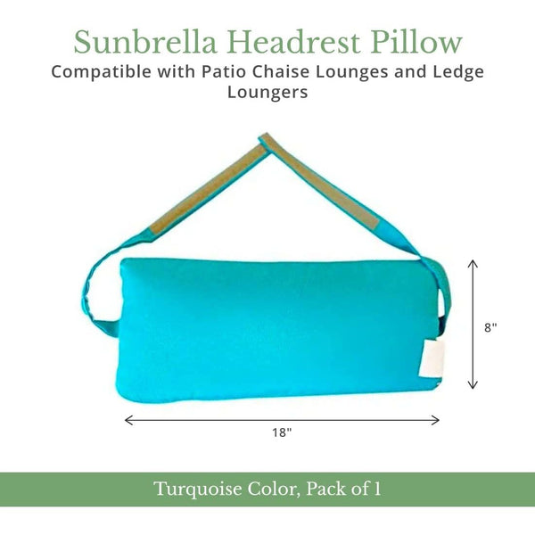 Sunbrella Headrest Pillow, Lumbar Pillow for Patio Furniture, Outdoor`Pillow for Loungers and Pool Chairs, Aruba (Turquoise) copy-of-sunbrella-headrest-pillow-lumbar-pillow-for-patio-furniture-outdoor-pillow-for-loungers-and-pool-chairs-natural-white-1 Throw Pillows Sunniland Patio - Patio Furniture in Boca Raton 5131gqbPoVL._AC_SL1100.jpg