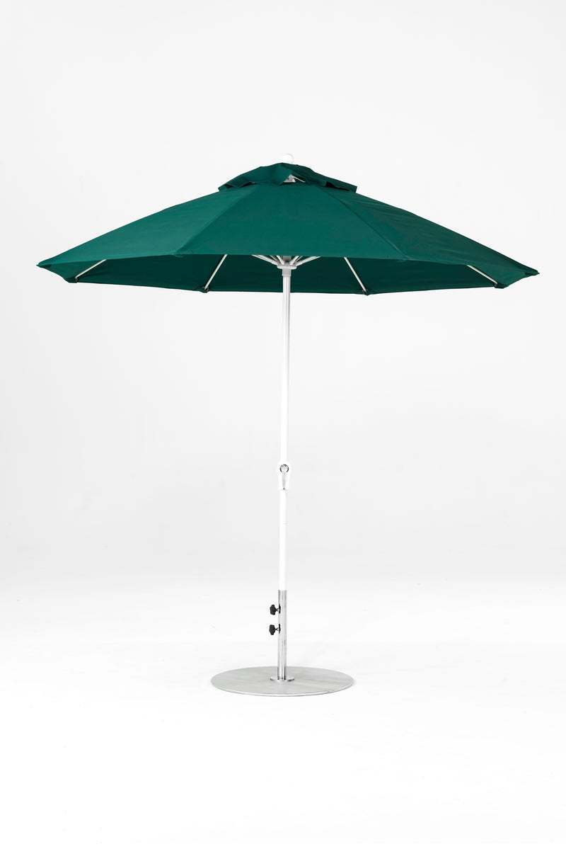 9 Ft Octagonal Frankford Patio Umbrella | Crank Lift Mechanism copy-of-9-ft-octagonal-frankford-patio-umbrella-crank-lift-matte-silver-frame-1 Frankford Umbrellas Frankford 6-WHAlpineWhite-ForestGreen_c7084000-12d5-4f1d-82d0-e7a34b5f3d3e.jpg