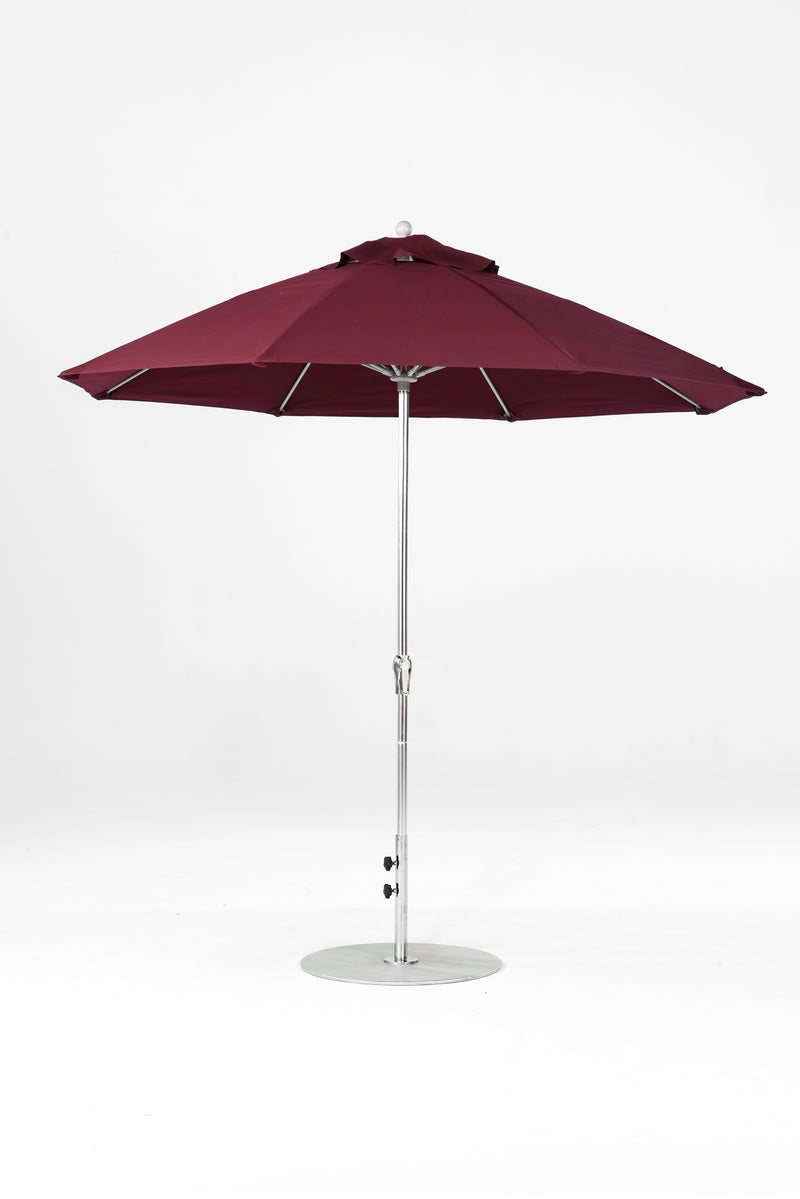 9 Ft Octagonal Frankford Patio Umbrella | Crank Lift Mechanism copy-of-9-ft-octagonal-frankford-patio-umbrella-crank-lift-matte-silver-frame-1 Frankford Umbrellas Frankford 7.MSBrushedSilver-Burgundy_ad85cb51-8c88-41d5-8b14-0db4fe522f0a.jpg