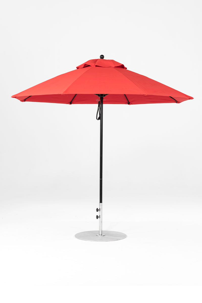 9 Ft Octagonal Frankford Patio Umbrella | Pulley Lift Mechanism 9-ft-octagonal-frankford-patio-umbrella-pulley-lift-mechanism Frankford Umbrellas Frankford 8-BKOnyx-LogoRed_5b71afda-9b9d-4f33-8589-b7a116cbf8da.jpg