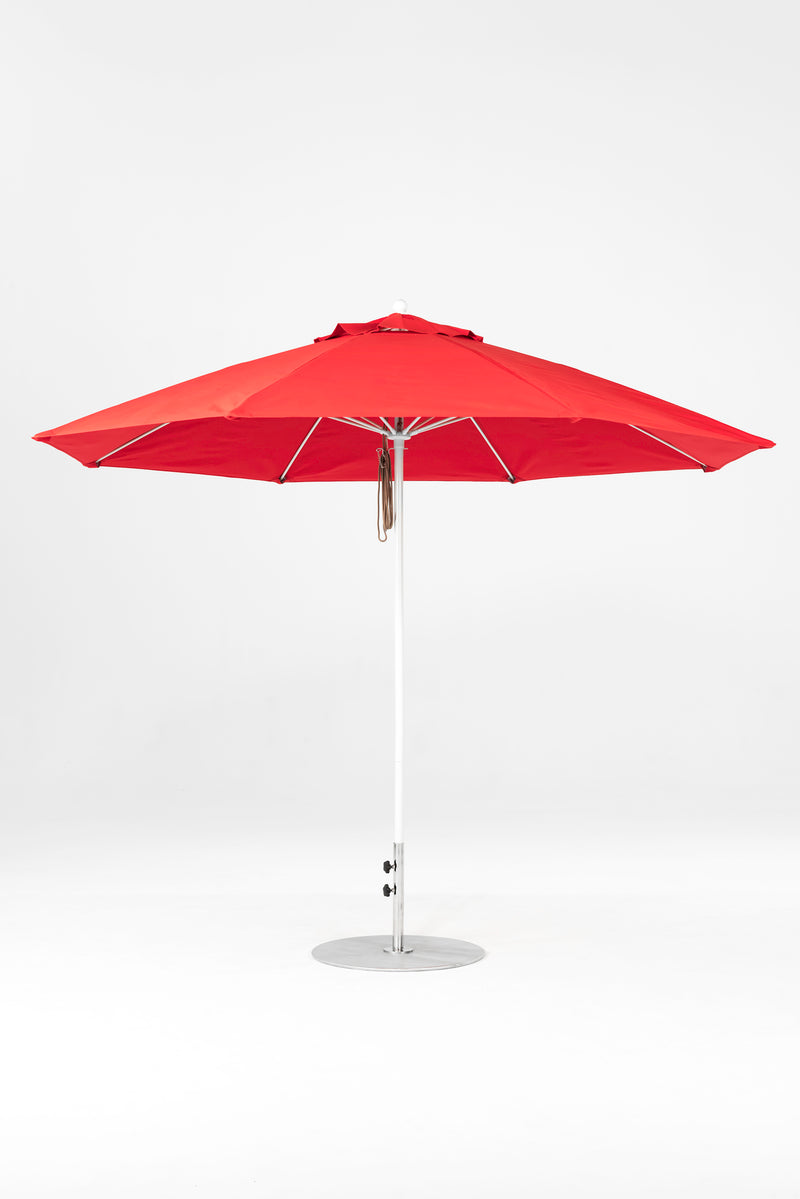 11 Ft Octagonal Frankford Patio Umbrella | Pulley Lift Mechanism copy-of-11-ft-octagonal-frankford-patio-umbrella-pulley-lift-matte-silver-frame Frankford Umbrellas Frankford 8-WHAlpineWhite-LogoRed_2079a026-59e2-443b-83d0-0030578adb9d.jpg