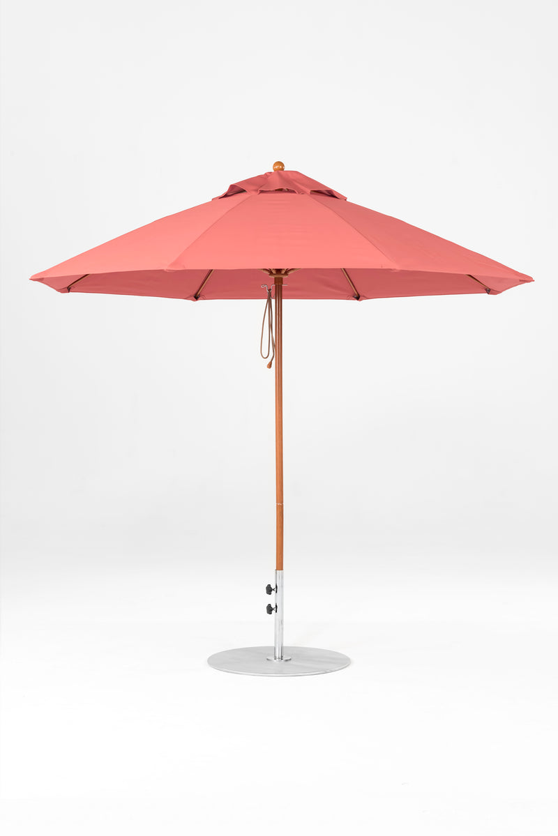 9 Ft Octagonal Frankford Patio Umbrella | Pulley Lift Mechanism 9-ft-octagonal-frankford-patio-umbrella-pulley-lift-mechanism Frankford Umbrellas Frankford 9-WGGoldenOak-Coral_a2e3071d-425b-4822-9900-43fe7722f08b.jpg