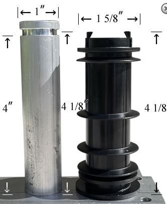 Swivel Chair Seat Post Bushing: Qty 2 | Item #: 30-922