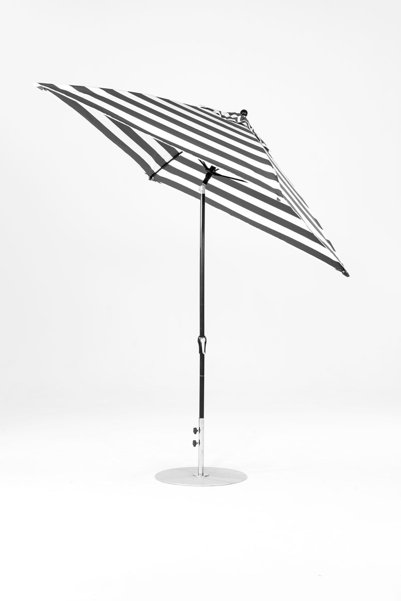 7.5 Ft Square Frankford Patio Umbrella | Crank Auto-Tilt Mechanism 7-5-ft-square-frankford-patio-umbrella-crank-auto-tilt-mechanism Frankford Umbrellas Frankford BKOnyx-BlackStripe_1424d04e-107c-4c13-bcac-3ebb54d7a506.jpg