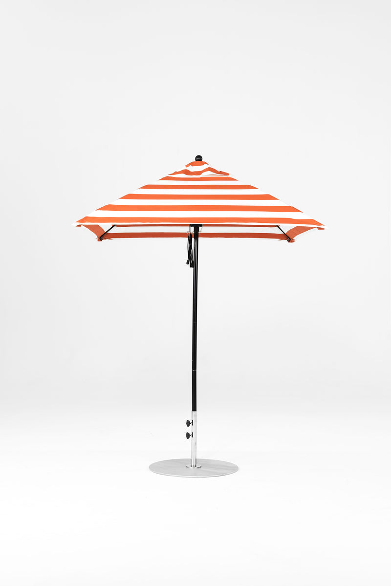 6.5 Ft Square Frankford Patio Umbrella | Pulley Lift Mechanism 6-5-ft-square-frankford-patio-umbrella-pulley-lift-matte-silver-frame-1 Frankford Umbrellas Frankford BKOnyx-OrangeStripe_75b4fa79-7bab-4d50-a719-be06b3cf52d7.jpg