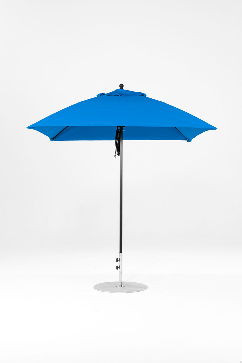 7.5 Ft Square Frankford Patio Umbrella | Pulley Lift Mechanism 7-5-ft-square-frankford-patio-umbrella-pulley-lift-mechanism Frankford Umbrellas Frankford BKOnyx-PacificBlue_993430d1-e989-4667-a979-9c997b053e61.jpg