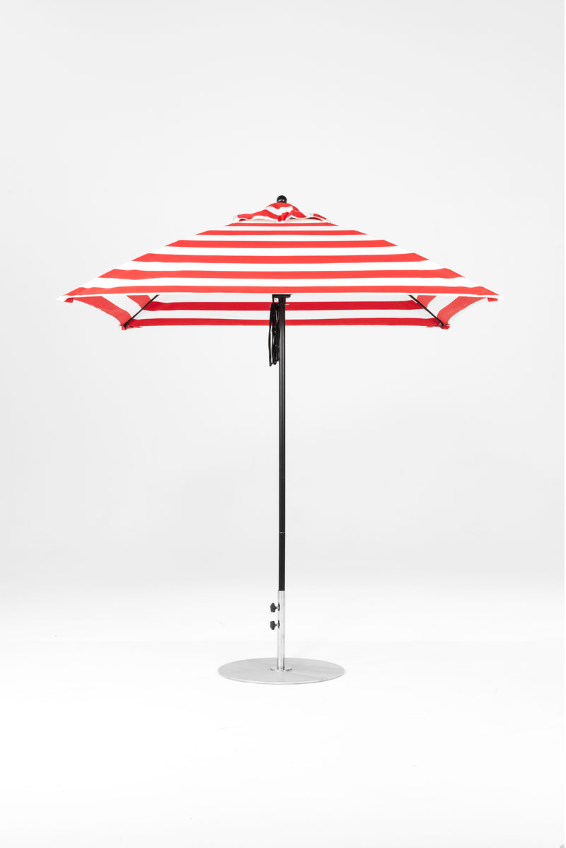 7.5 Ft Square Frankford Patio Umbrella | Pulley Lift Mechanism 7-5-ft-square-frankford-patio-umbrella-pulley-lift-mechanism Frankford Umbrellas Frankford BKOnyx-RedStripe_4372264b-1706-4786-a5a6-a8a983cb3d3a.jpg