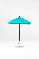 6.5 Ft Square Frankford Patio Umbrella | Pulley Lift Mechanism 6-5-ft-square-frankford-patio-umbrella-pulley-lift-matte-silver-frame-1 Frankford Umbrellas Frankford BKOnyx-Turquoise.jpg
