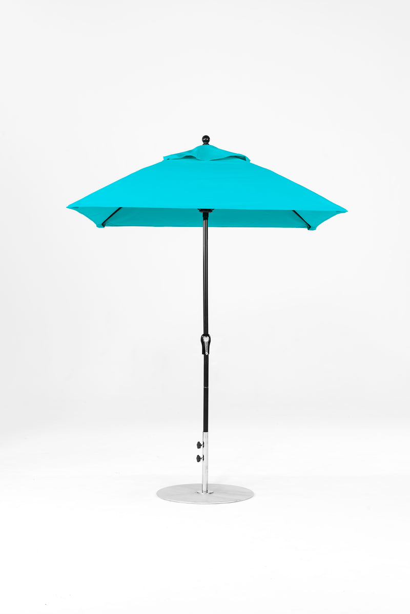 6.5 Ft Square Frankford Patio Umbrella | Crank Lift Mechanism 6-5-ft-square-frankford-patio-umbrella-crank-lift-mechanism Frankford Umbrellas Frankford BKOnyx-Turquoise_5c543bbc-6cc8-4430-b4ec-9d25a8747cc1.jpg