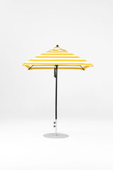 6.5 Ft Square Frankford Patio Umbrella | Pulley Lift Mechanism 6-5-ft-square-frankford-patio-umbrella-pulley-lift-matte-silver-frame-1 Frankford Umbrellas Frankford BKOnyx-YellowStripe.jpg