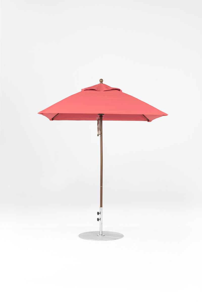 6.5 Ft Square Frankford Patio Umbrella | Pulley Lift Mechanism 6-5-ft-square-frankford-patio-umbrella-pulley-lift-matte-silver-frame-1 Frankford Umbrellas Frankford BZDesertBronze-Coral.jpg