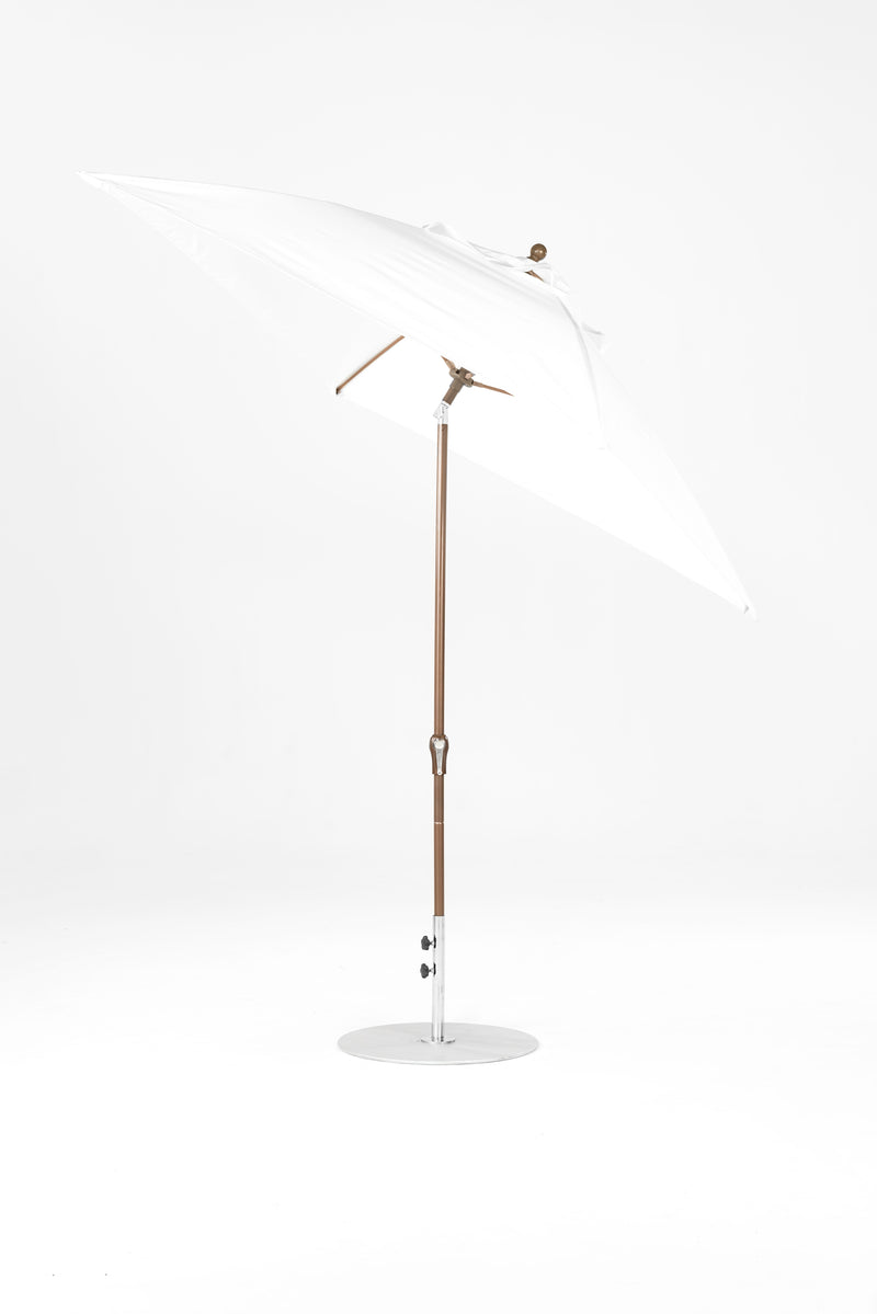 7.5 Ft Square Frankford Patio Umbrella | Crank Auto-Tilt Mechanism 7-5-ft-square-frankford-patio-umbrella-crank-auto-tilt-mechanism Frankford Umbrellas Frankford BZDesertBronze-White_5b9211e6-8154-4291-8892-226f0237e726.jpg