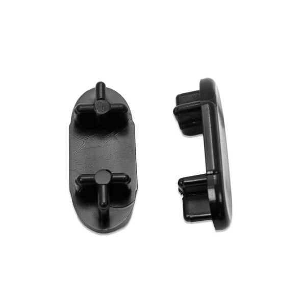 Black 7/8" x 2 1/8" Racetrack Insert Item #30-631B oval-glides-inserts-patio-furniture-30-631b Caps, Glides & Inserts Sunniland Patio Parts Black-7-8-x-2-1-8-Racetrack-Insert-Item-30-631B.jpg