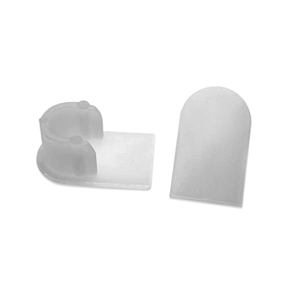 1-1/4" x 3/4" Half Oval Sling Insert | White | Item 30-302 chair-end-caps-oval-sling-insert Caps, Glides & Inserts Sunniland Patio Parts HalfOvalSlingInsertWhiteItem30-302.jpg