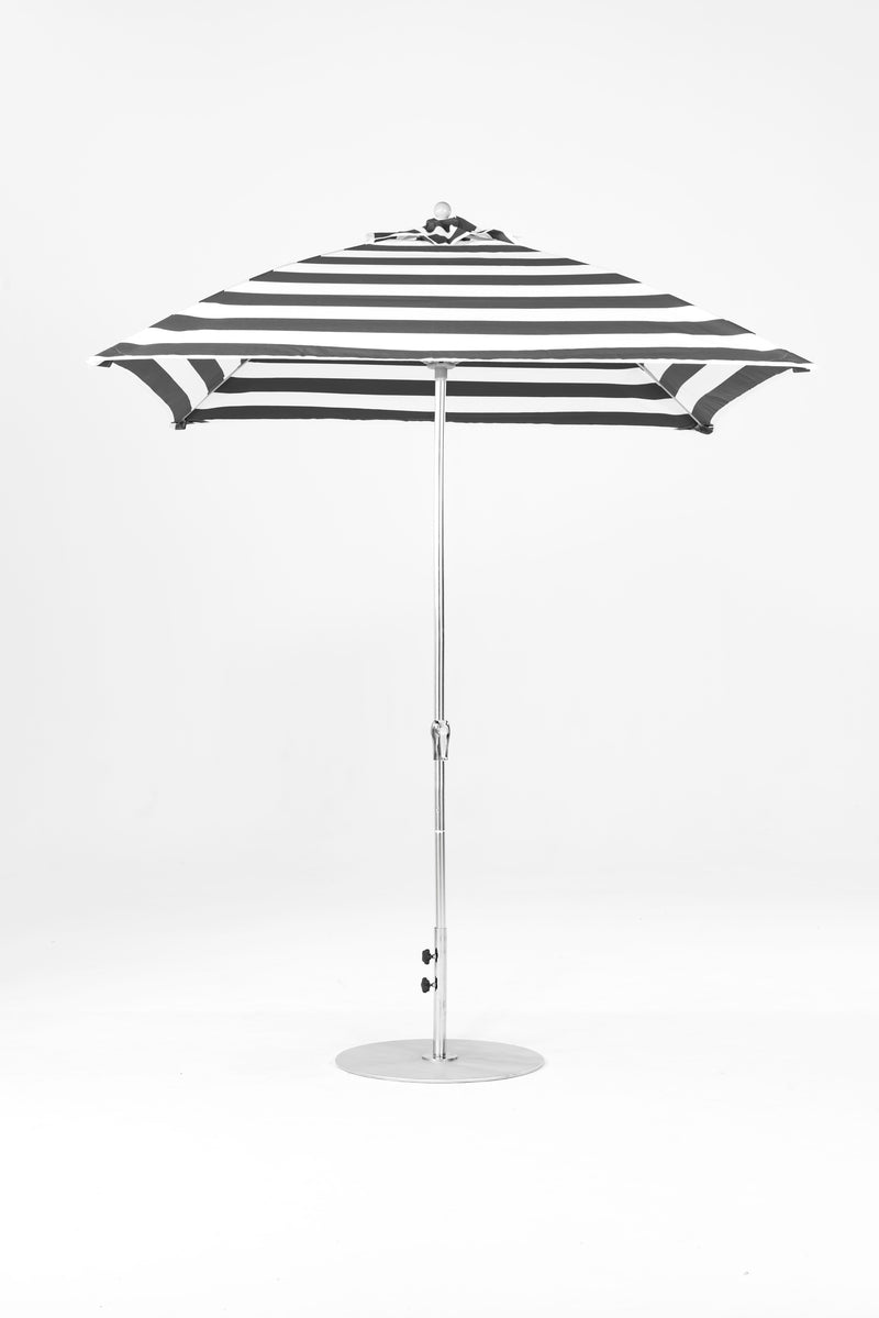 7.5 Ft Square Frankford Patio Umbrella | Crank Lift Mechanism 7-5-ft-square-frankford-patio-umbrella-crank-lift-mechanism Frankford Umbrellas Frankford MSBrushedSilver-BlackStripe_7aa0834e-8713-40c7-88ee-2dbd16574687.jpg