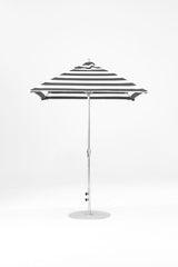 6.5 Ft Square Frankford Patio Umbrella | Crank Lift Mechanism 6-5-ft-square-frankford-patio-umbrella-crank-lift-mechanism Frankford Umbrellas Frankford MSBrushedSilver-BlackStripe_c71cfbbf-beda-4616-88a7-5b9c1385163d.jpg