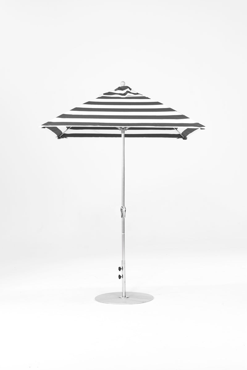 6.5 Ft Square Frankford Patio Umbrella | Crank Lift Mechanism 6-5-ft-square-frankford-patio-umbrella-crank-lift-mechanism Frankford Umbrellas Frankford MSBrushedSilver-BlackStripe_c71cfbbf-beda-4616-88a7-5b9c1385163d.jpg