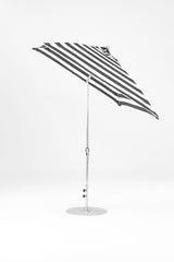 7.5 Ft Square Frankford Patio Umbrella | Crank Auto-Tilt Mechanism 7-5-ft-square-frankford-patio-umbrella-crank-auto-tilt-mechanism Frankford Umbrellas Frankford MSBrushedSilver-BlackStripe_ee837ceb-cdd1-4bca-954c-fa5d09e7df27.jpg