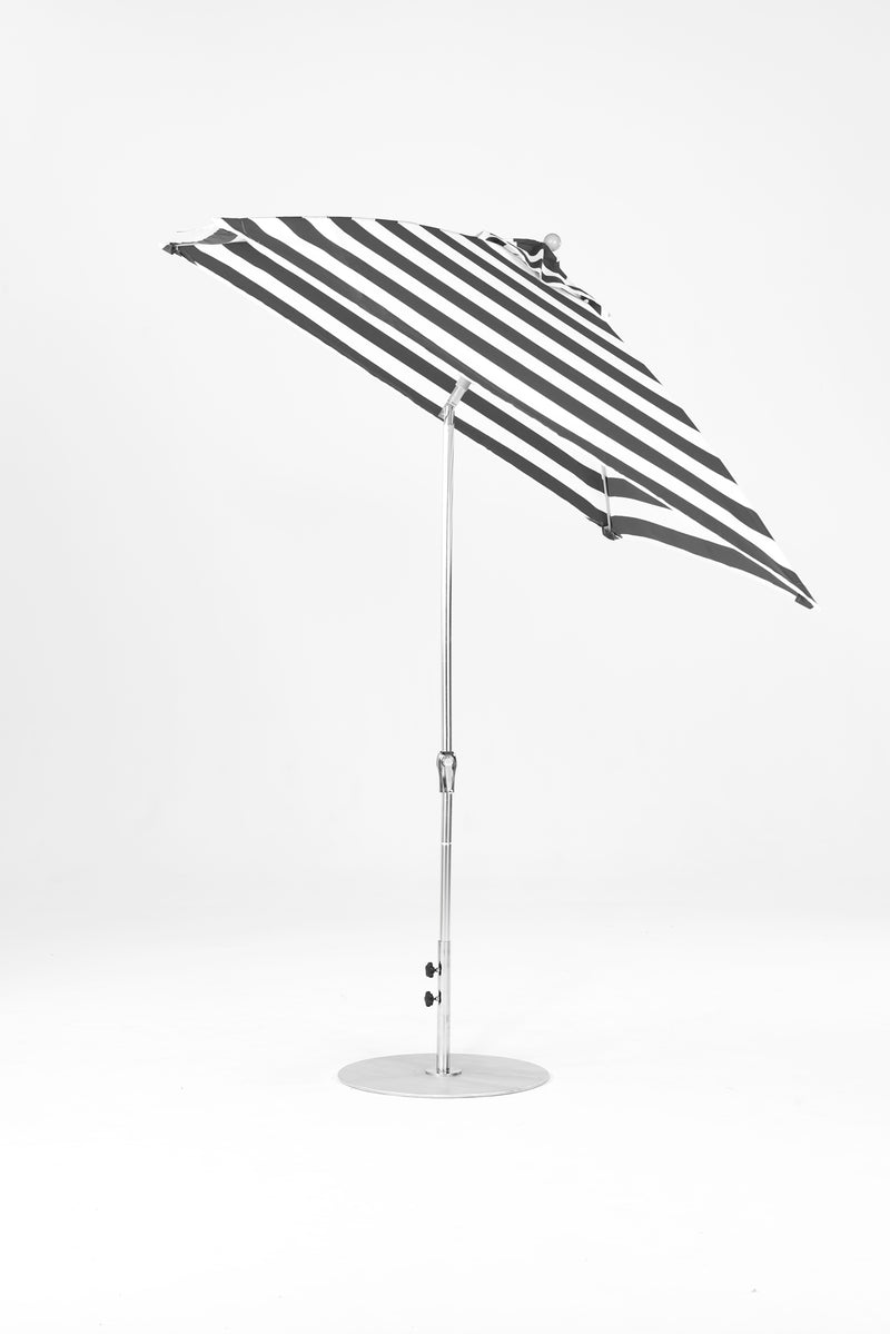 7.5 Ft Square Frankford Patio Umbrella | Crank Auto-Tilt Mechanism 7-5-ft-square-frankford-patio-umbrella-crank-auto-tilt-mechanism Frankford Umbrellas Frankford MSBrushedSilver-BlackStripe_ee837ceb-cdd1-4bca-954c-fa5d09e7df27.jpg