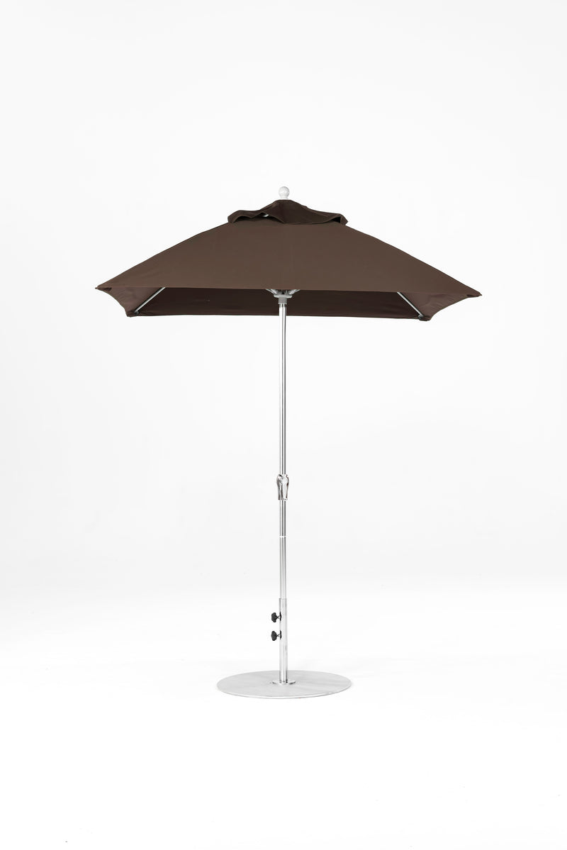 6.5 Ft Square Frankford Patio Umbrella | Crank Lift Mechanism 6-5-ft-square-frankford-patio-umbrella-crank-lift-mechanism Frankford Umbrellas Frankford MSBrushedSilver-Brown_7295a765-e3b6-4847-90e8-6e0a3372ac3f.jpg