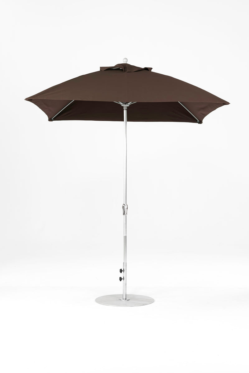 7.5 Ft Square Frankford Patio Umbrella | Crank Lift Mechanism 7-5-ft-square-frankford-patio-umbrella-crank-lift-mechanism Frankford Umbrellas Frankford MSBrushedSilver-Brown_9796cc0a-eca8-4562-be79-c7e20a642df3.jpg